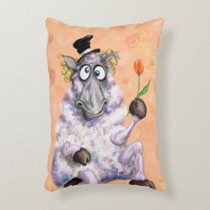 In Love Ram - Romantic - Add Your Text / Name Accent Pillow
