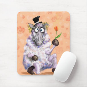 In Love Ram - Romantic - Add Your Text / Name Mouse Pad