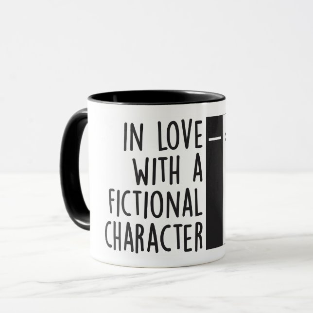 In Love with a Fictional Character Coffee Mug (Front Left)