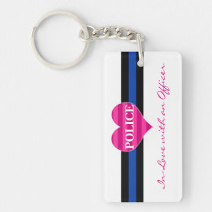 In-Love with an Officer Keychain