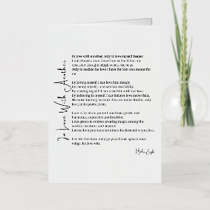 In love with another love poem  foil greeting card