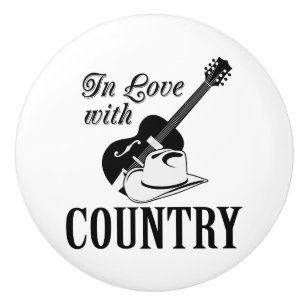 In love with country ceramic knob