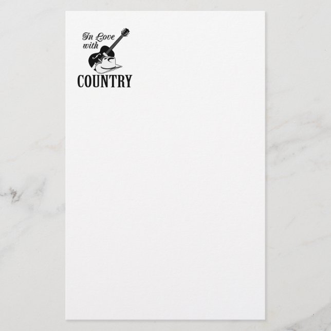 In love with country stationery (Front)
