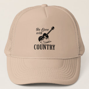 In love with country trucker hat