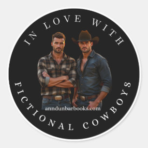In Love With Fictional Cowboys Sticker