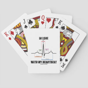 In Love With My Heartbeat (ECG/EKG Sinus Rhythm) Playing Cards
