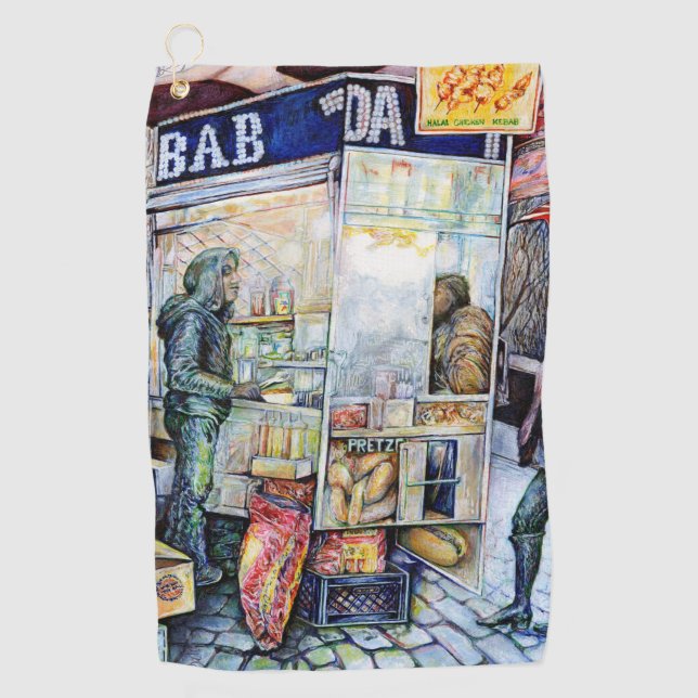 In Love with Trouble, And In Trouble with Love Golf Towel (Front)