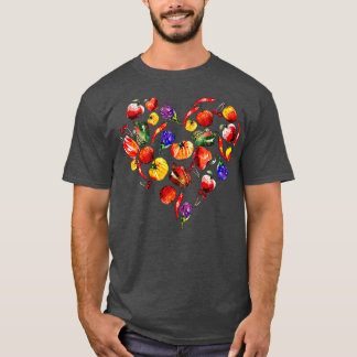 In Love With Vegetables Vegan Valentines Day Gift T-Shirt