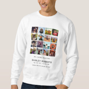 In Loving Memory 16 x Photo Collage Memorial Sweatshirt