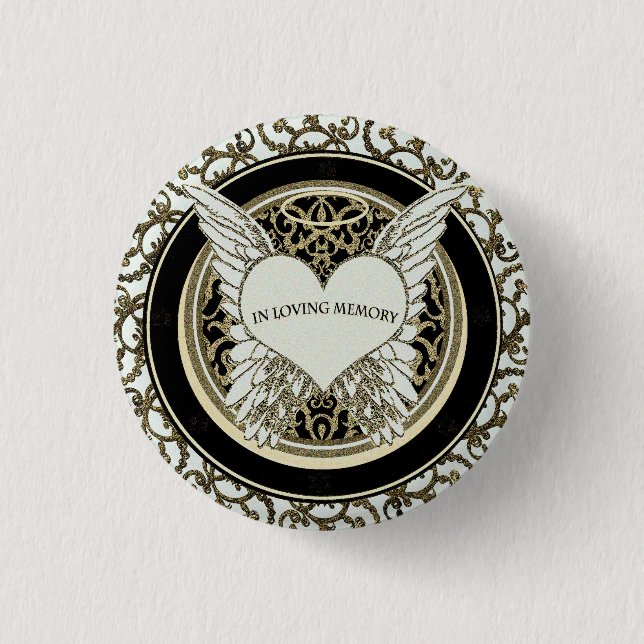 In Loving Memory 1 Inch Round Button (Front)