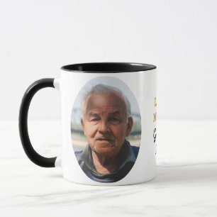 In Loving Memory 2 Photo Memorial Black And Gold Mug