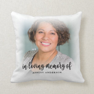 In Loving Memory 2 Photos Modern Throw Pillow