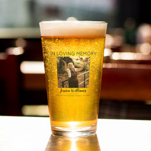 In Loving Memory   5 Photo Collage   Memorial  Glass