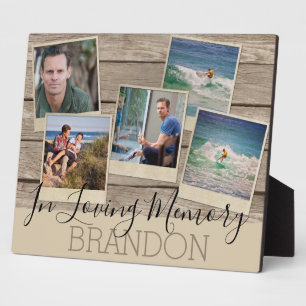 In Loving Memory   5 Photo   Memorial Plaque