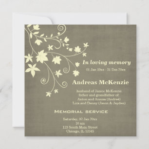 In Loving Memory Announcement