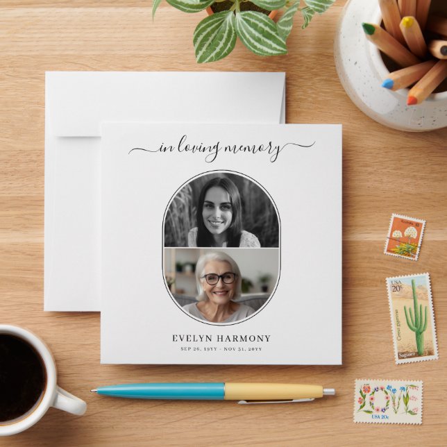 In Loving Memory Before & After Photo Envelope (Desk)