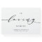 In Loving Memory Black Dainty Script Funeral