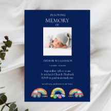 In loving memory blue child funeral
