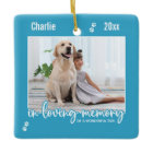 In Loving Memory Blue Dog Photo Pet Memorial