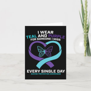 In Loving Memory Butterfly Dad Suicide Prevention Card