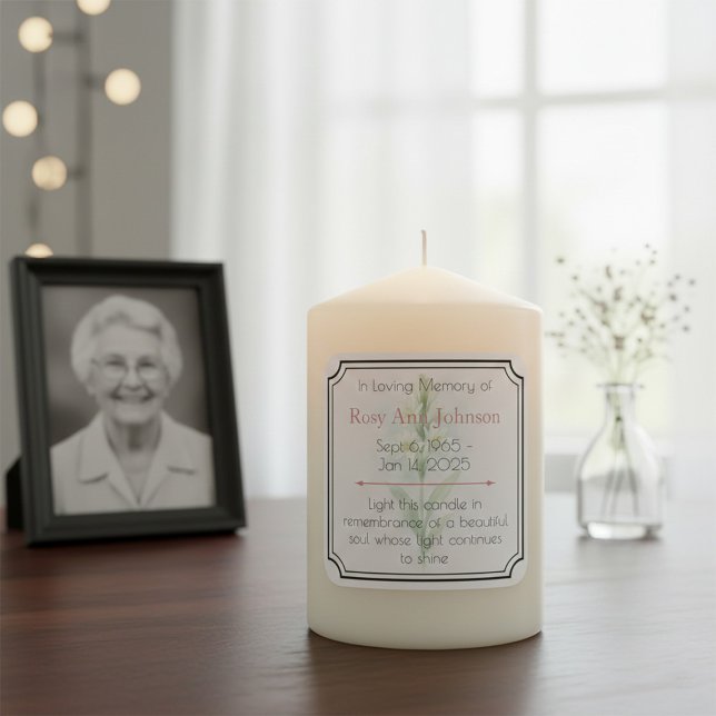 In Loving Memory Candle Label (Creator Uploaded)