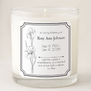 In Loving Memory Candle Label 
