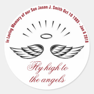 In Loving Memory Classic Round Sticker