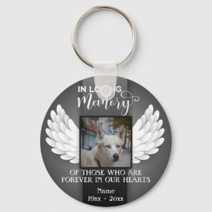 In Loving Memory Custom Photo, Dog Memorial Keychain