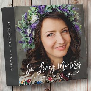 In Loving Memory Custom Photo Memorial Binder