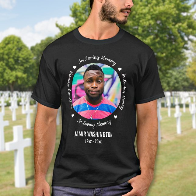 In Loving Memory Custom Photo Memorial T-Shirt (Creator Uploaded)