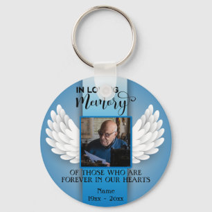 In Loving Memory Custom Photo, Name & Message Keyc Keychain