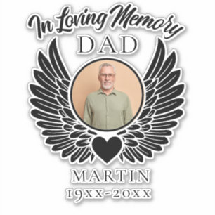 In Loving Memory Dad Custom Car decals
