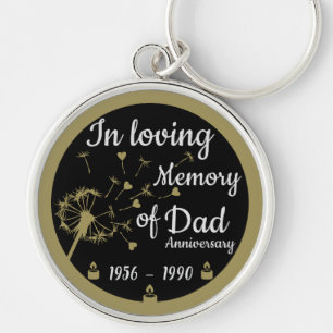 In loving Memory Death Anniversary Dad Keychain
