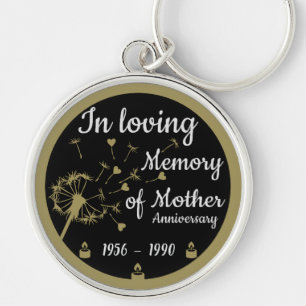 In loving Memory Death Anniversary Mother Keychain
