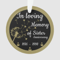 In loving Memory Death Anniversary Sister
