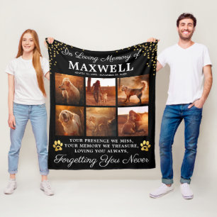 In Loving Memory Dog Fleece Blanket