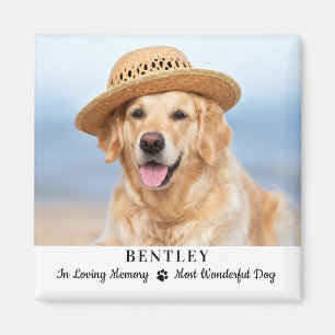 In Loving Memory Dog Memorial Custom Pet Photo  Magnet