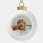 In Loving Memory Dog Pet Photo Ceramic Ornament