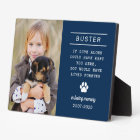 In Loving Memory Dog Photo Navy Blue