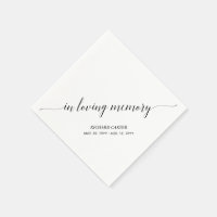 In Loving Memory | Elegant Script Memorial Funeral