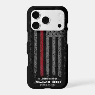 In Loving Memory FireFighter Thin Red Line Flag