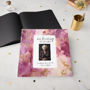 In Loving Memory Foam Board with Photo Personali Guest Book