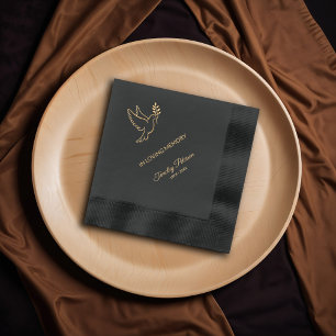 In Loving Memory Foil Napkins