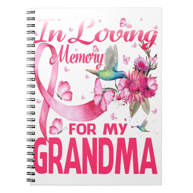 In Loving Memory For My Grandma Notebook (Front)