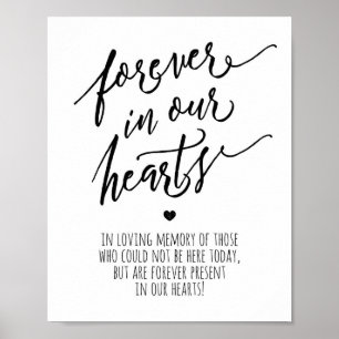 In loving memory - forever in our heart print