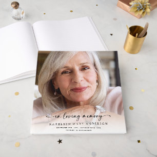 In Loving Memory Full Photo Funeral Guest Book