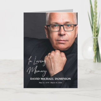 In Loving Memory Full Photo Memorial Program