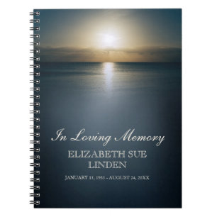 In Loving Memory   Funeral Guestbook   Ocean Notebook