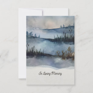 In Loving Memory Funeral Invitation Handmade