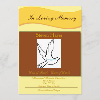 In Loving Memory Funeral Invitation/Program Invitation
